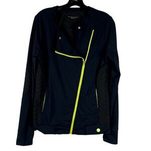 Trina Turk Recreation Black Athletic Jacket Large